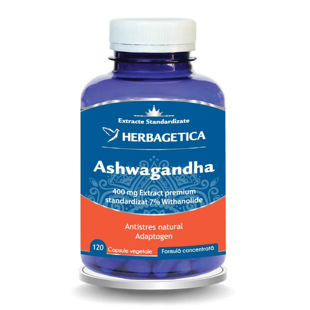 Ashwagandha, 120 capsule, Herbagetica