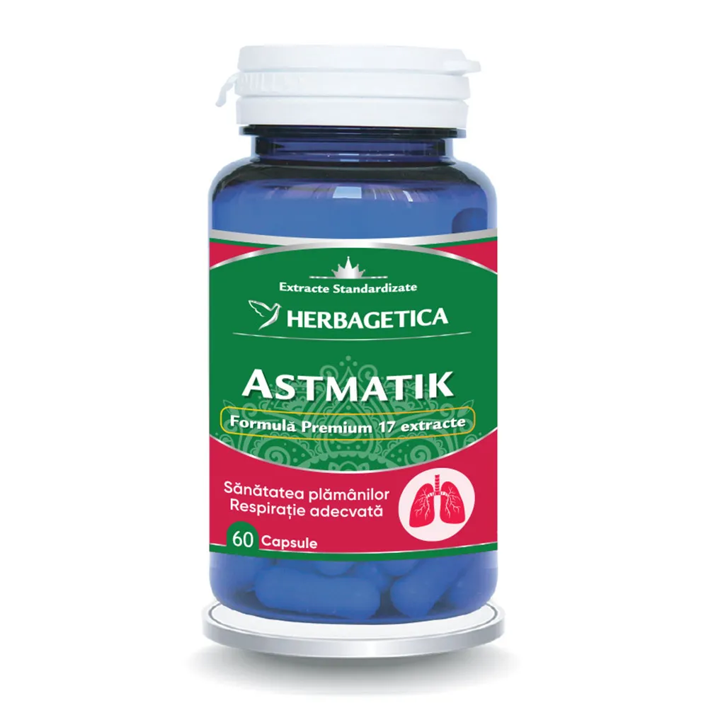 Astmatik, 60 capsule, Herbagetica