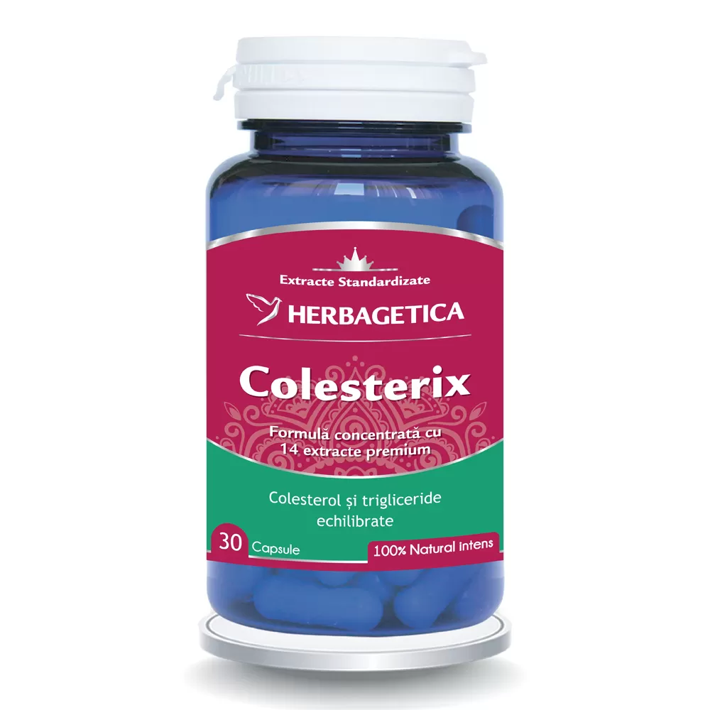 Colesterix , 30 capsule, Herbagetica