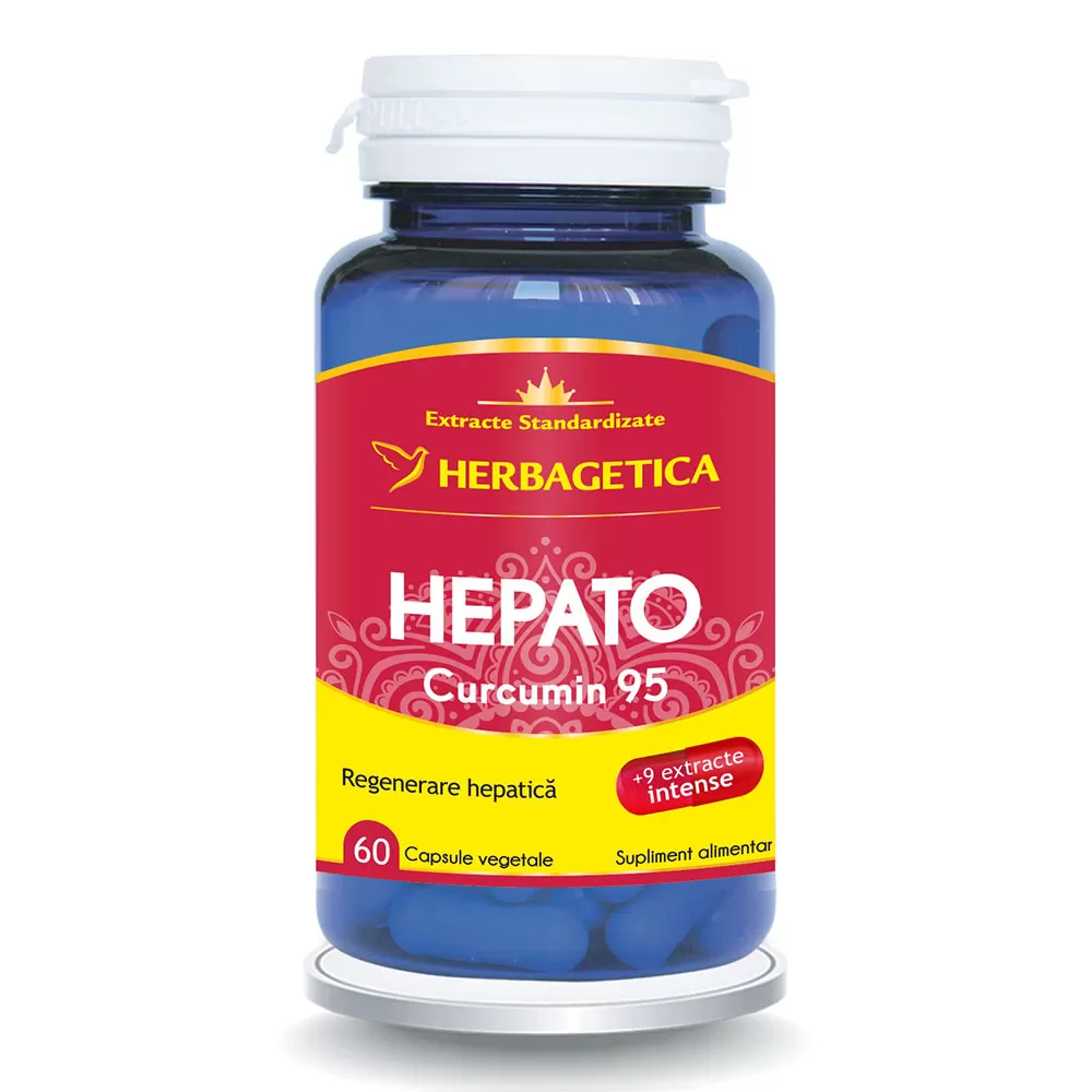 Hepato+ Curcumin95, 60 capsule vegetale, Herbagetica