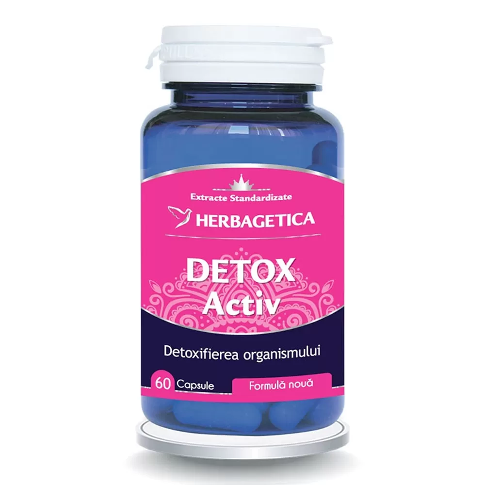 Detox Activ, 60 capsule, Herbagetica