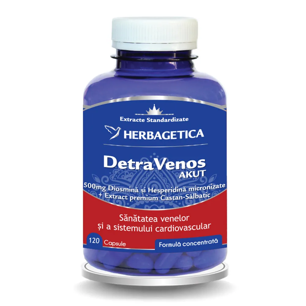 DetraVenos Akut, 120 capsule, Herbagetica