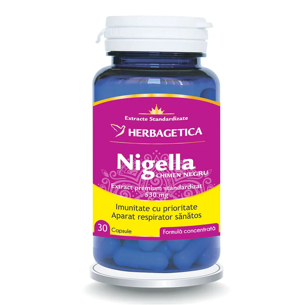 Nigella (Chimen Negru), 30 capsule, Herbagetica