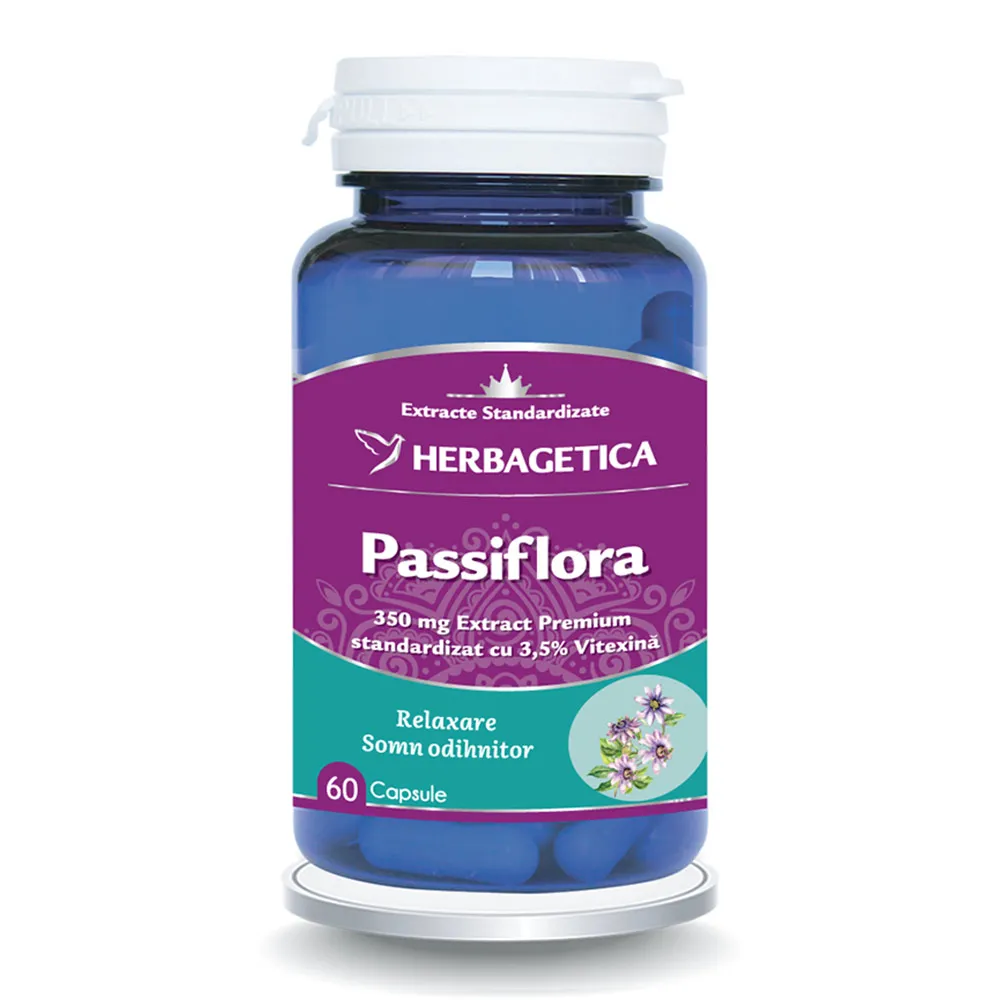 Passiflora, 60 capsule, Herbagetica