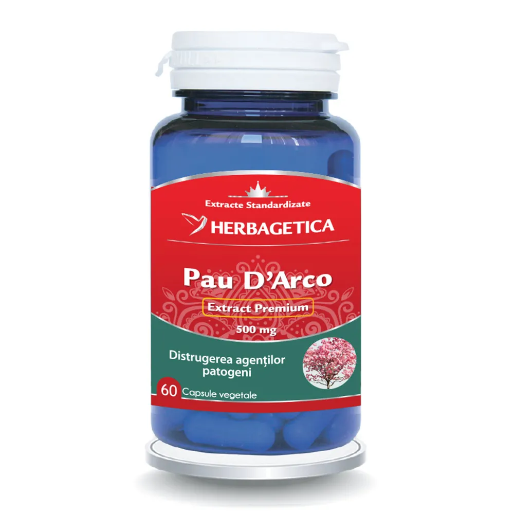 Pau D'Arco, 60 capsule, Herbagetica