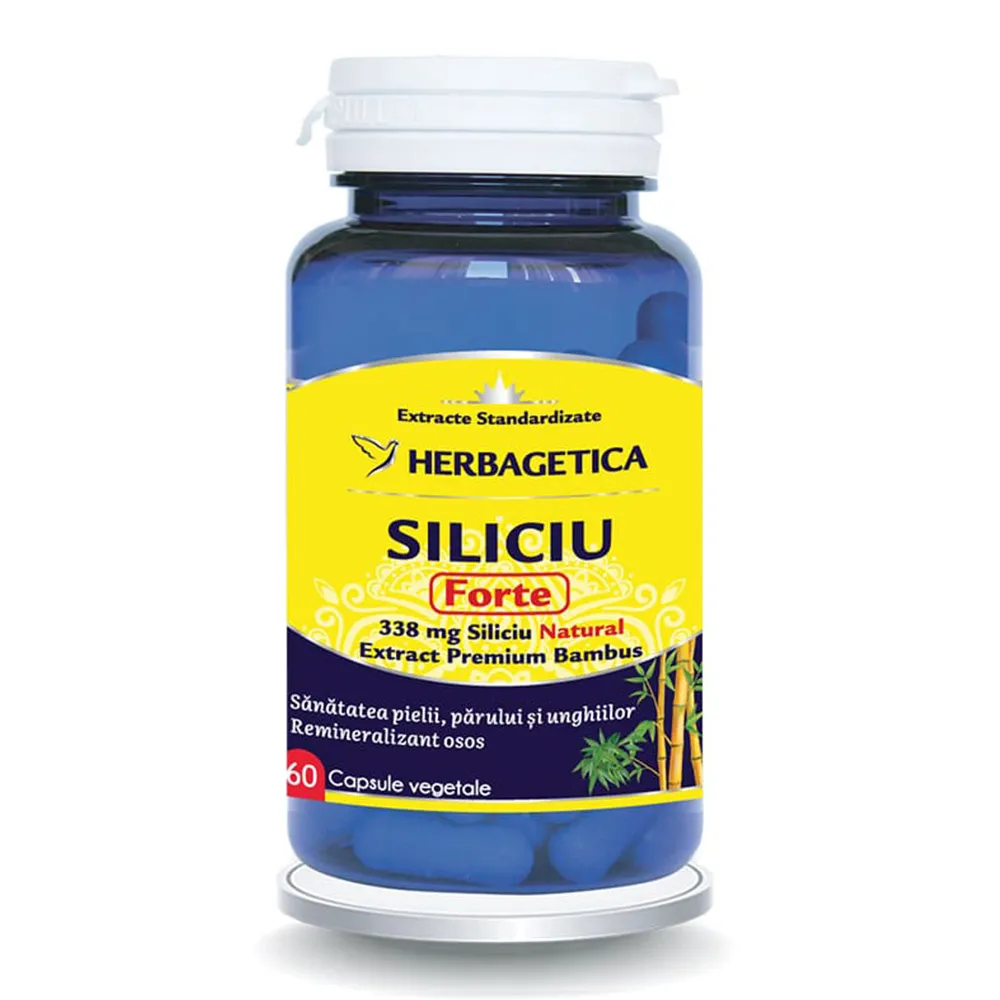 Siliciu Forte, 60 capsule, Herbagetica