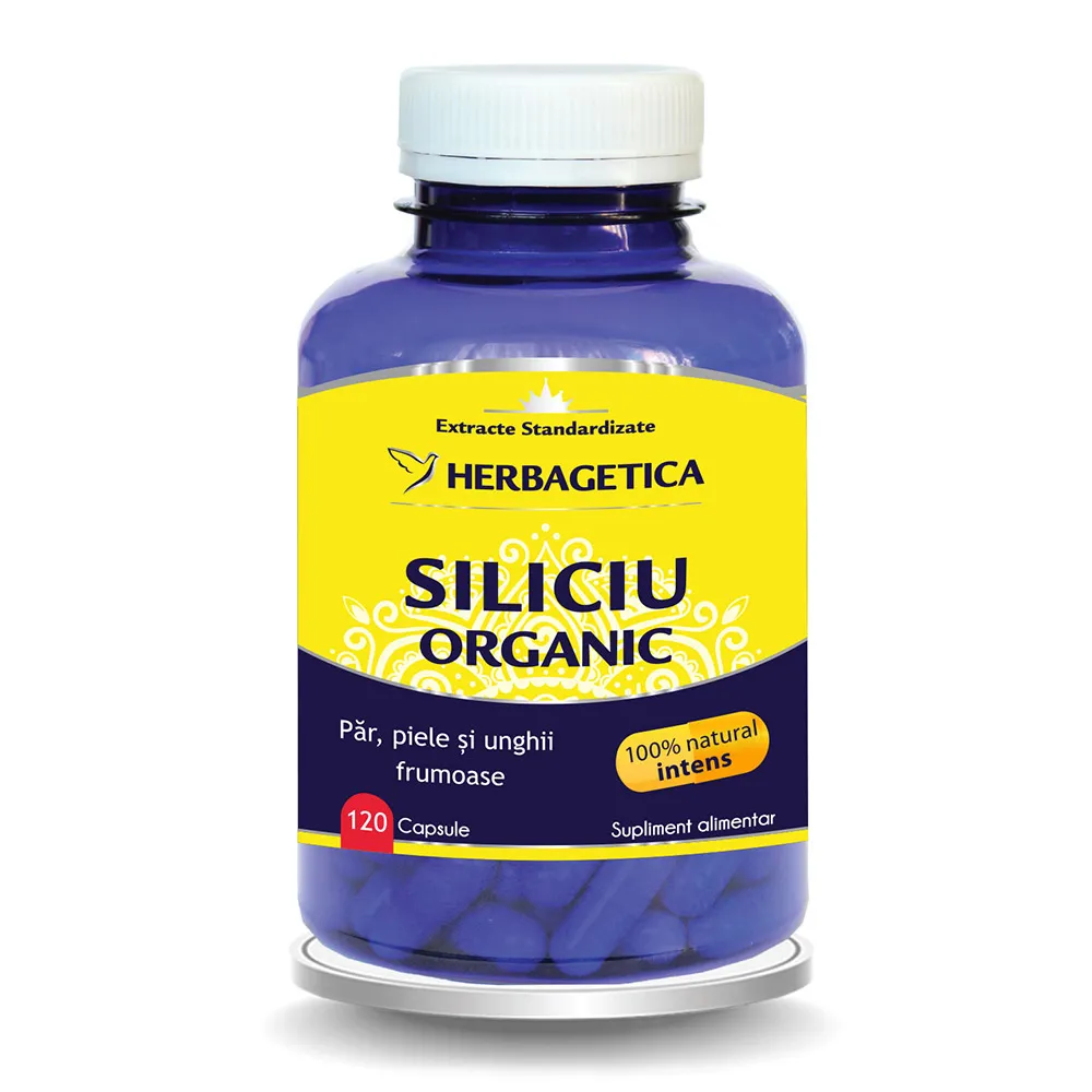Siliciu Organic, 120 capsule, Herbagetica
