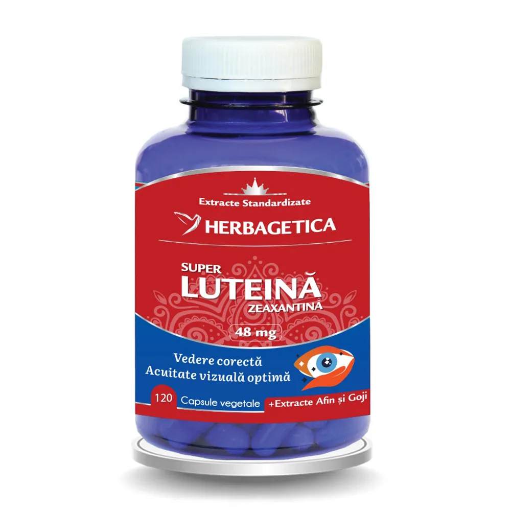 Super Luteina Zeaxantina, 120 capsule, Herbagetica