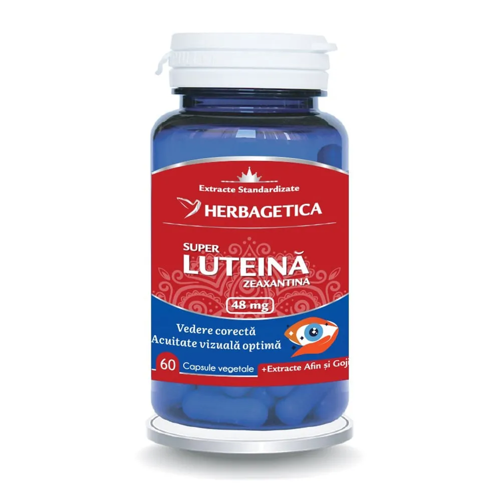 Super Luteina Zeaxantina, 60 capsule, Herbagetica