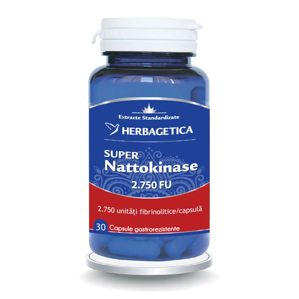 Super Nattokinase 2000FU, 30 capsule, Herbagetica
