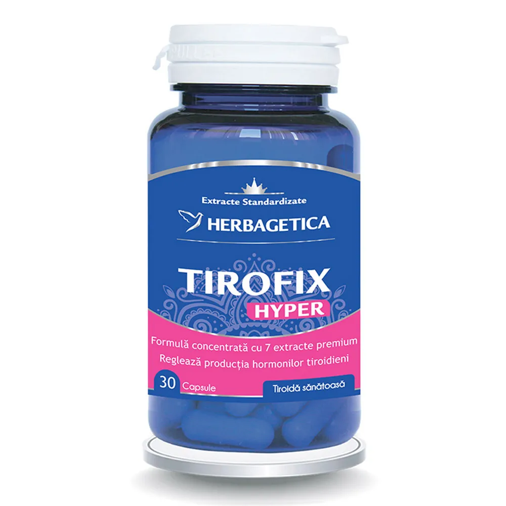 Tirofix Hyper, 30 capsule, Herbagetica