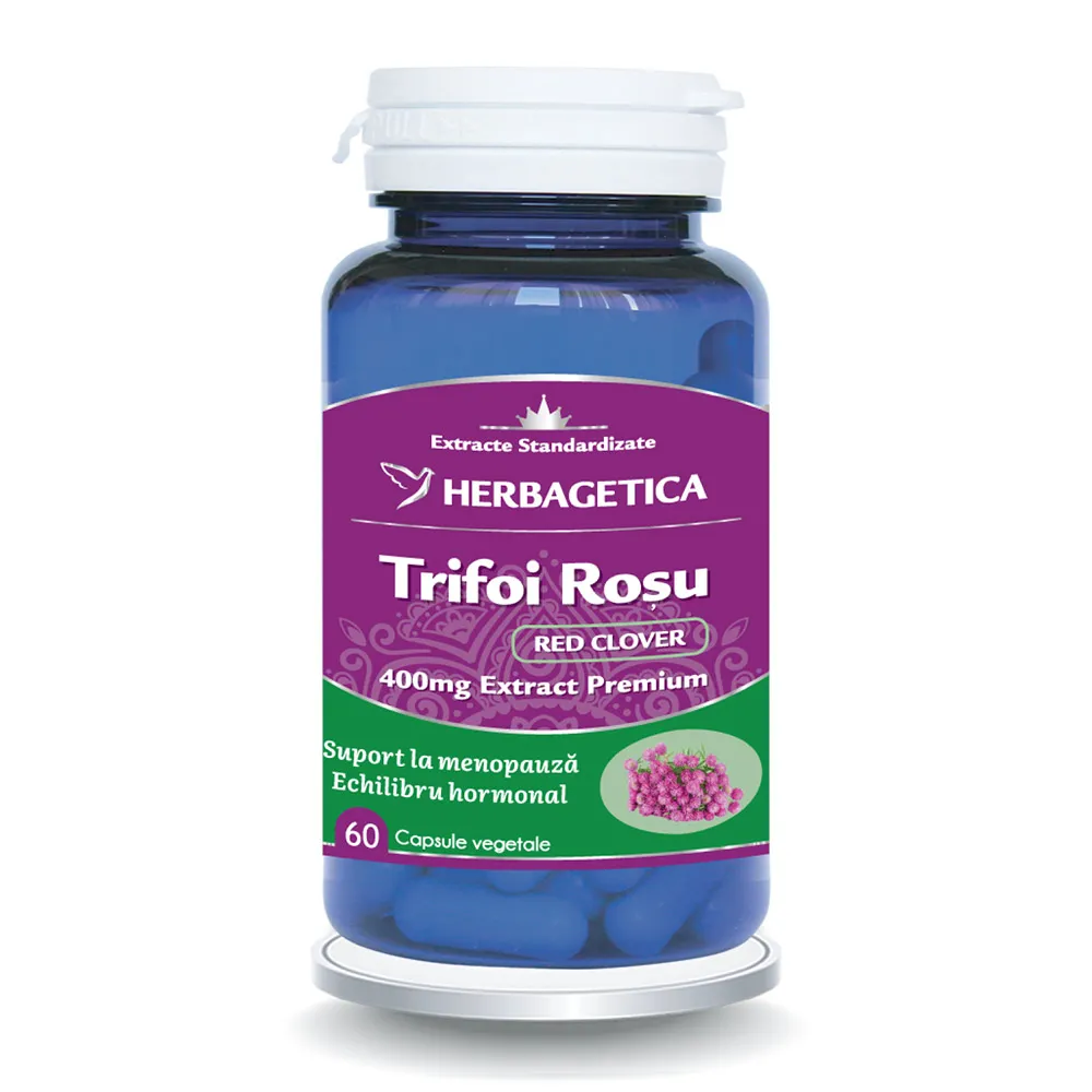 Trifoi Rosu, 60 capsule, Herbagetica
