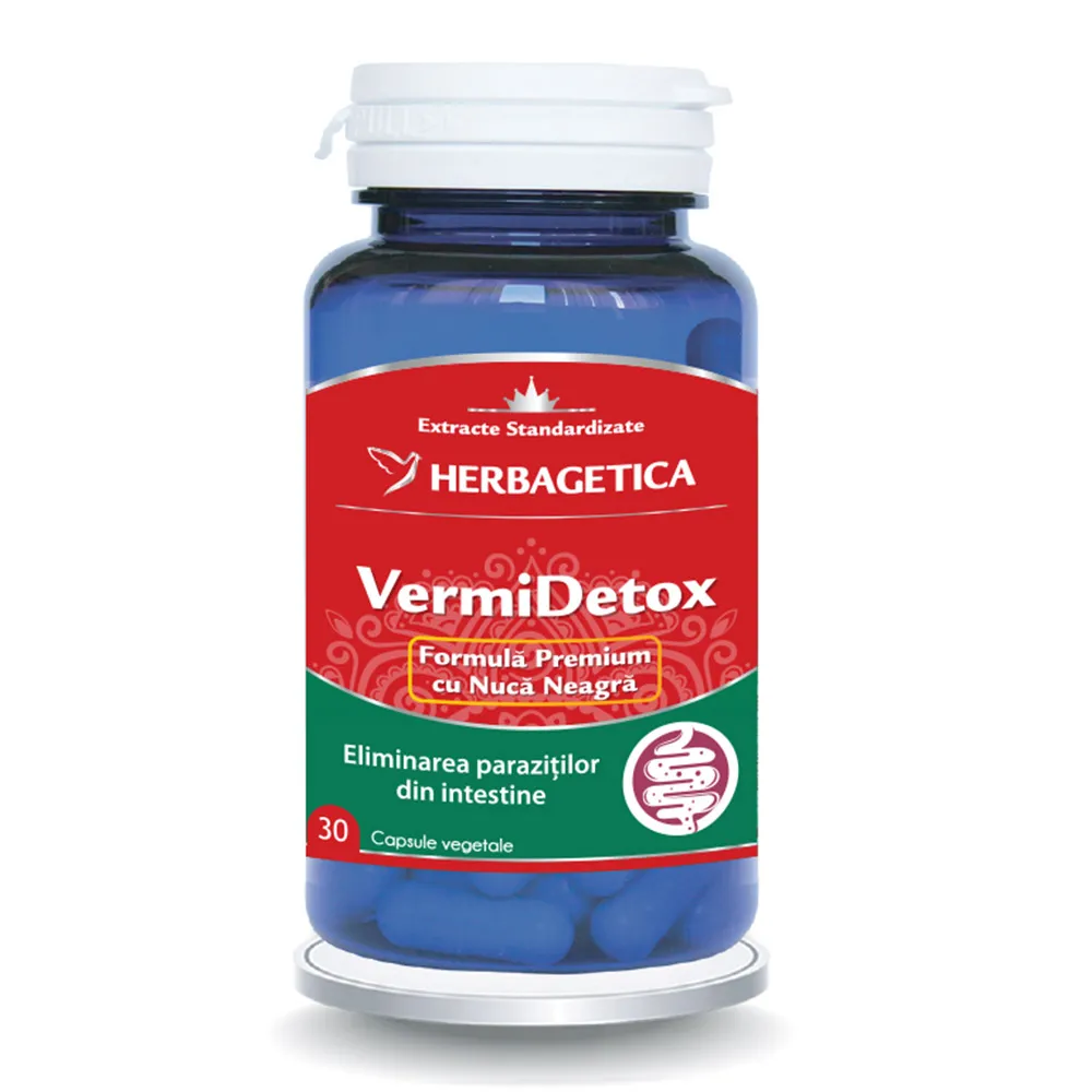 VermiDetox, 30 capsule, Herbagetica