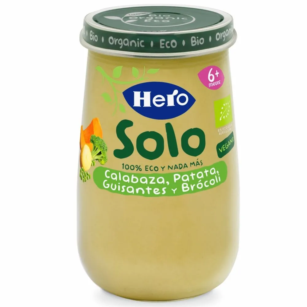 Hero Baby Solo Dovleac, Carftofi, Mazare Brocoli + 6 luni x 160 g