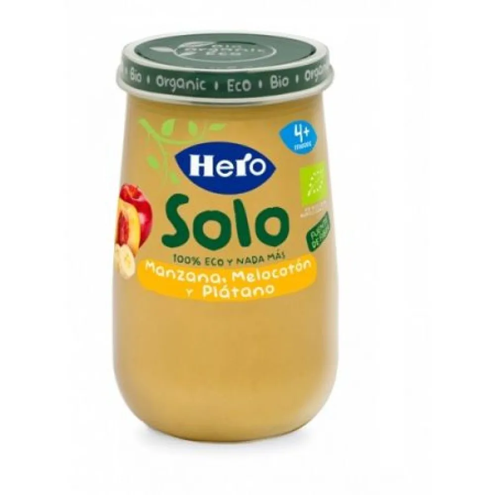Hero Baby Solo Mar, Piersica, Banana + 4 luni x 190 g
