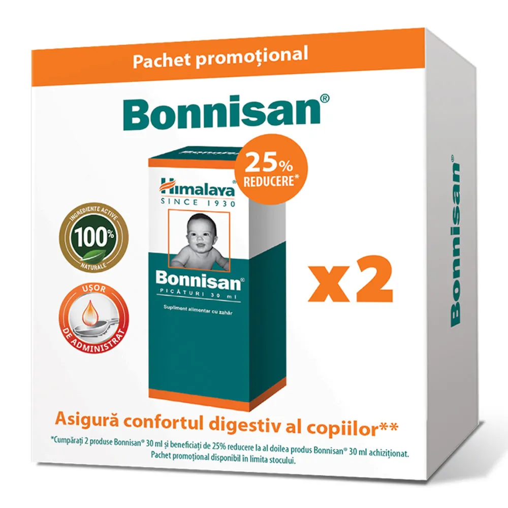 Bonnisan picaturi 30ML 1+1 25% reducere la al 2-lea produs, Himalaya