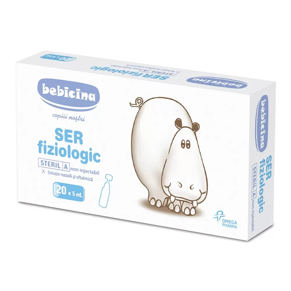 Ser fiziologic Bebicina, 20 doze x 5ml, Omega Pharma