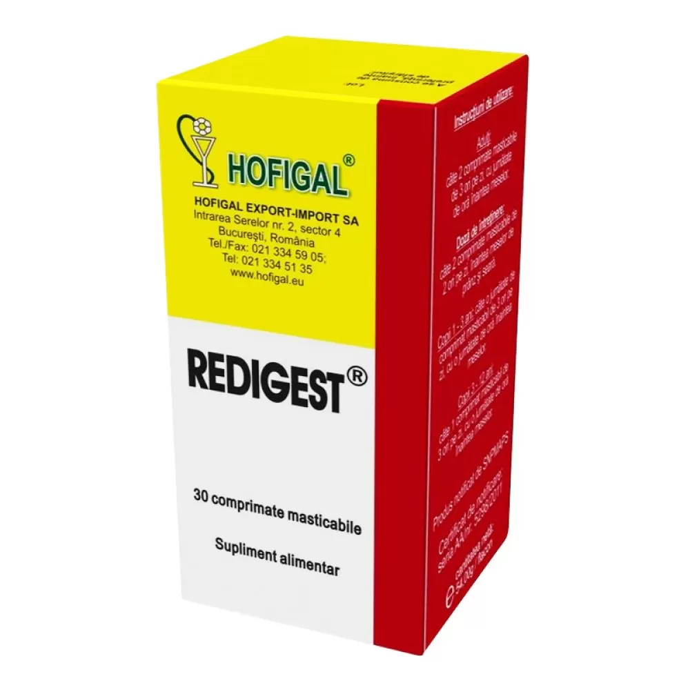 Redigest, 30 comprimate, Hofigal