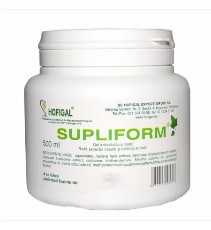 Gel intretinere corporala Supliform, 500 ml, Hofigal