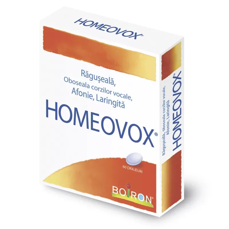 Homeovox, 60 drajeuri, Boiron