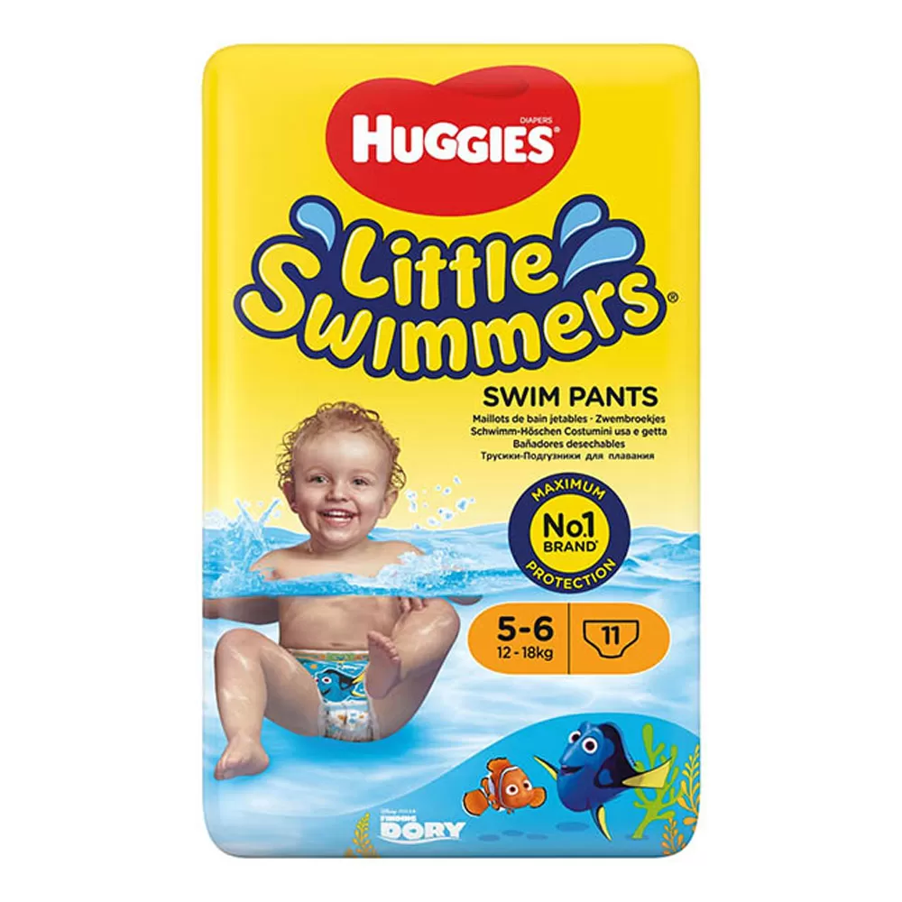 Little swimmers Nr.5-6 pentru 12-18kg, 11 bucati, Huggies