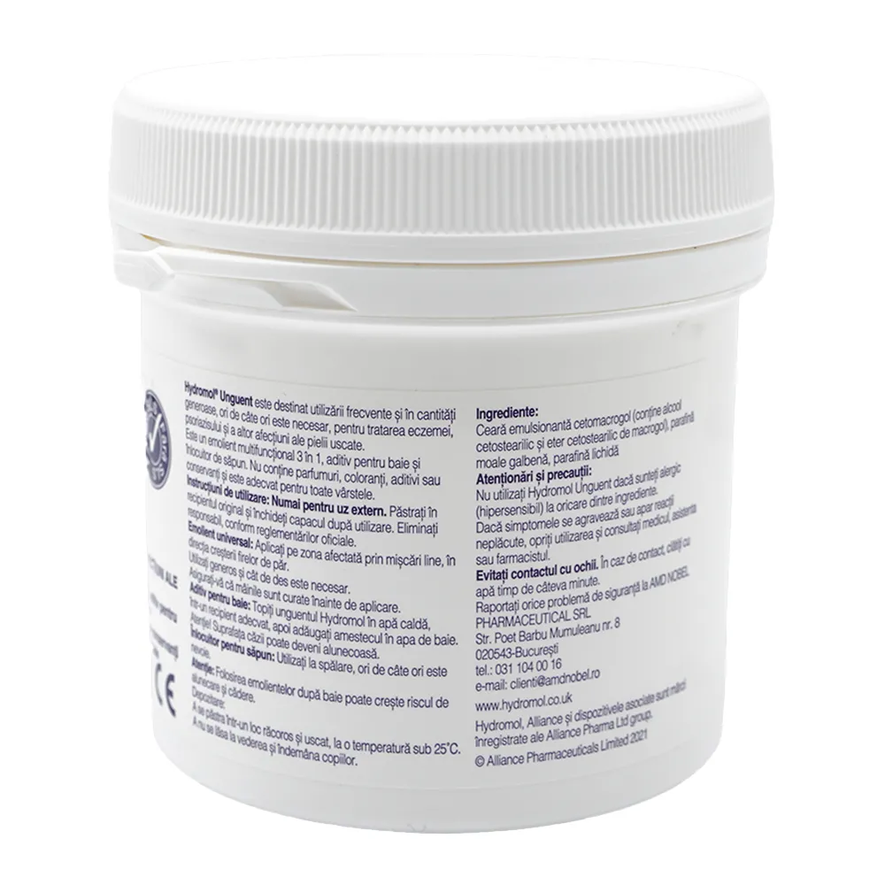 Unguent Emolient Hydromol, 500g, AMD Nobel