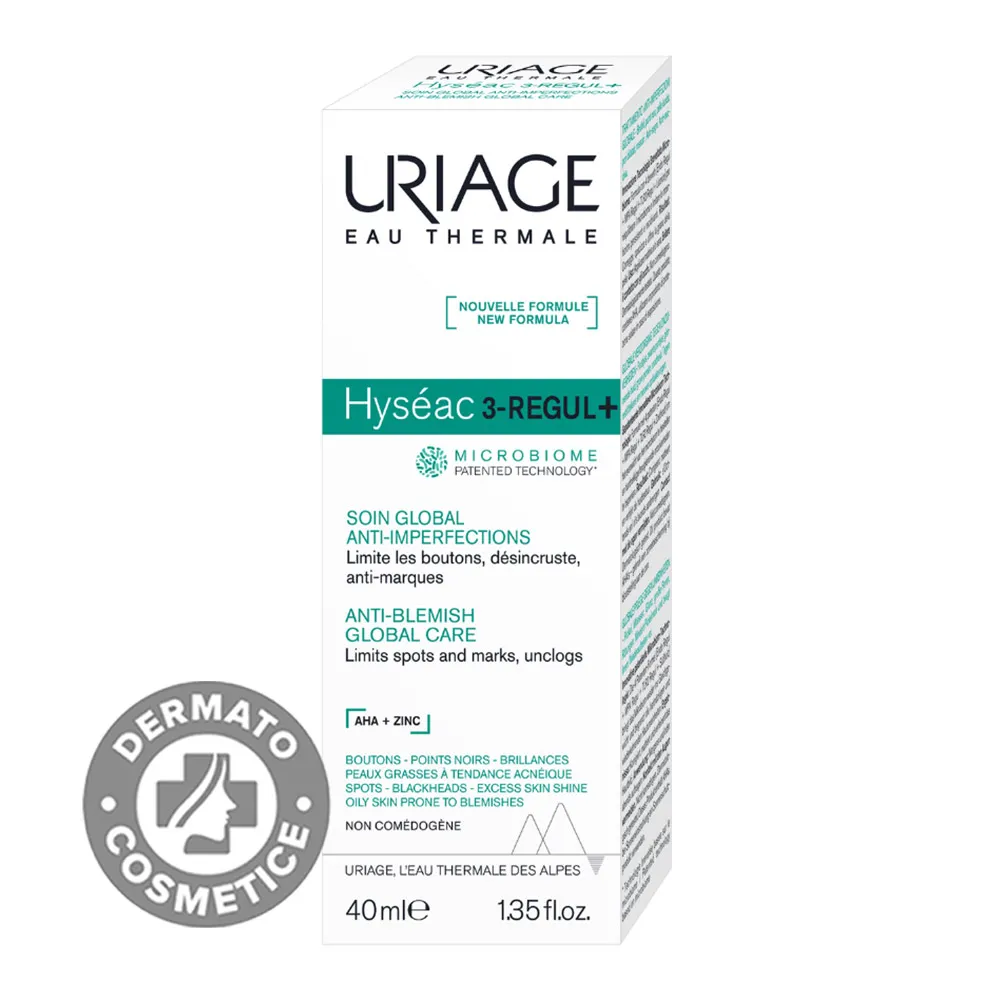 Hyseac 3-Regul+ Crema, 40ml, Uriage