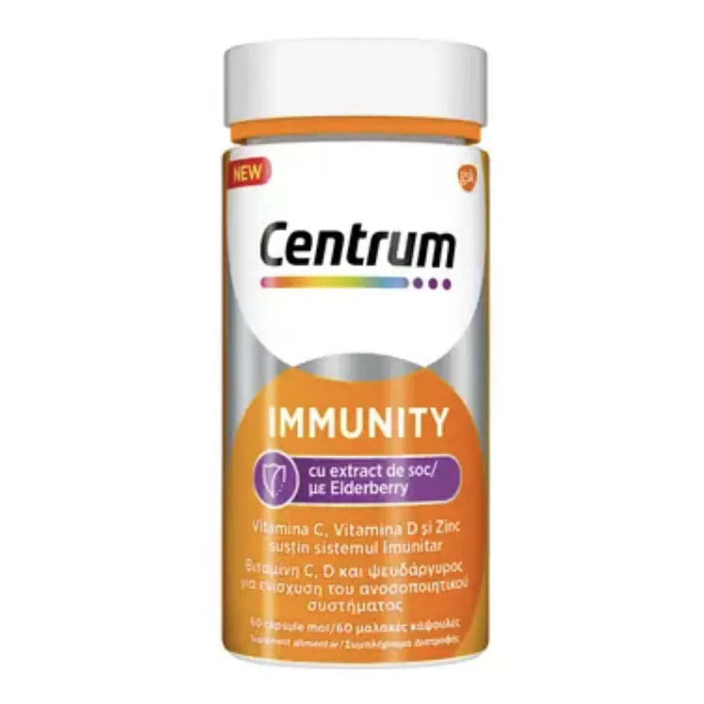 Immunity cu extract de soc, 60 capsule, Centrum