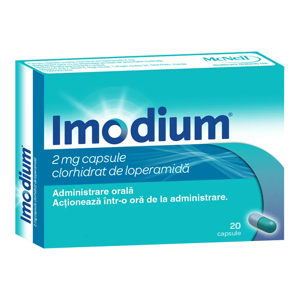Imodium, 2 mg, 20 capsule, Kenvue