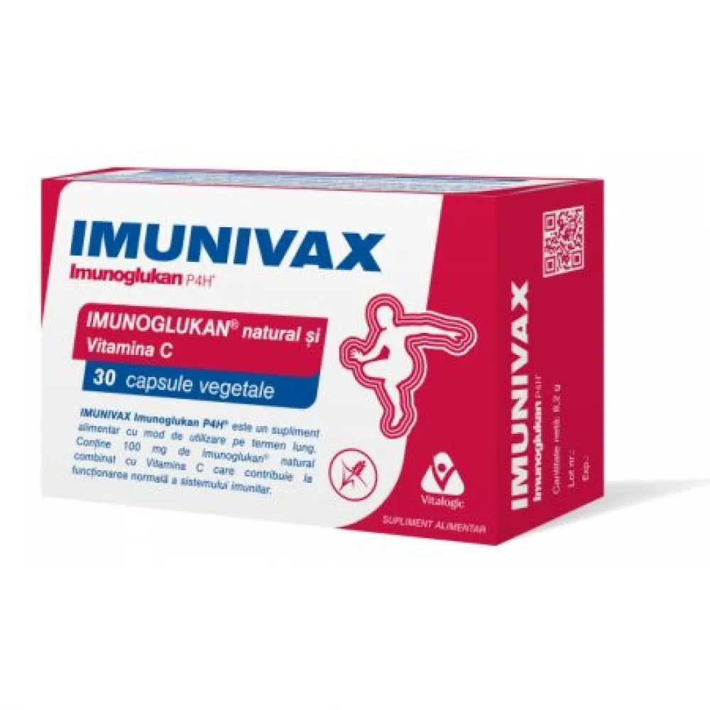 Imunivax Imunoglukan P4H, 30 capsule, Vitalogic