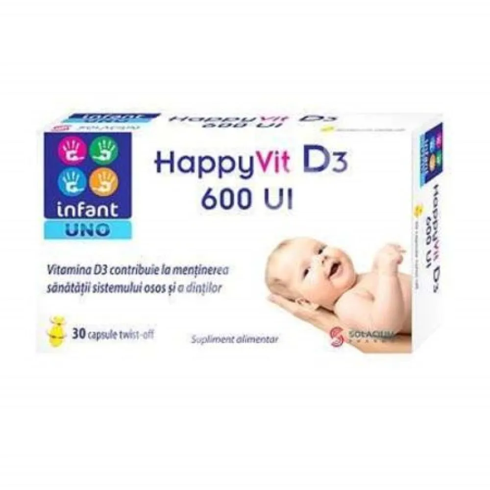 Infant Uno HappyVit D3 600UI - cps. x 30 - Solacium