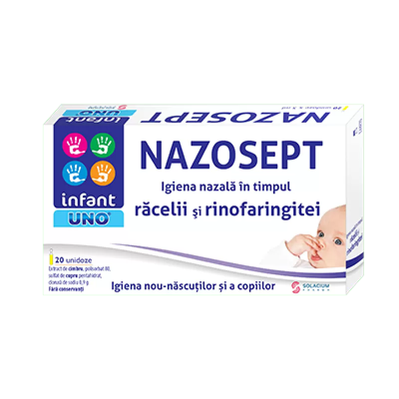 Nazosept Infant Uno, 20 unidoze, Solacium