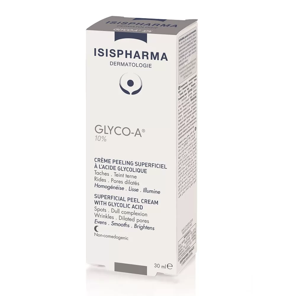 Crema de noapte cu 10% acid glicolic Glyco-A Medium Peeling, 30 ml, IsisPharma