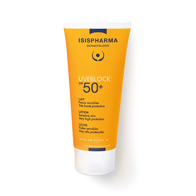 Lotiune protectie solara hidratanta UVEBLOCK 50+, 100 ml, Isis Pharma