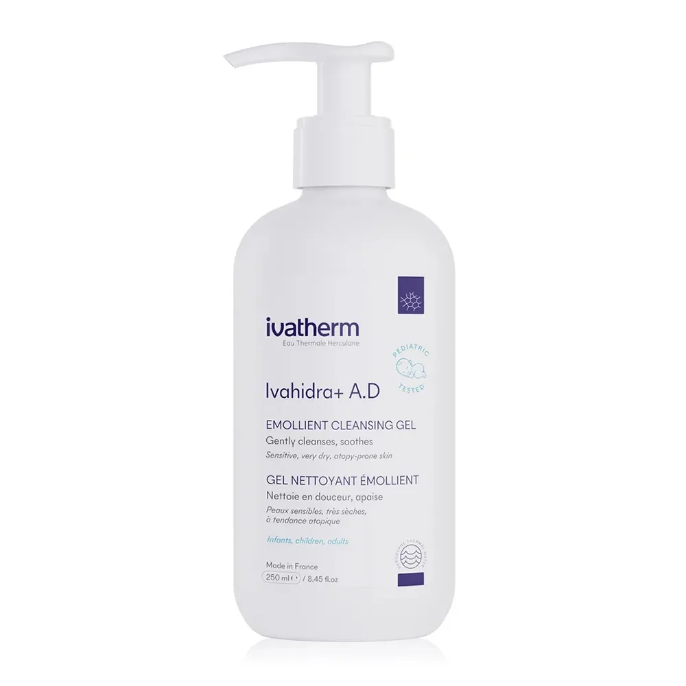 Gel Spalare Emolient Ivahidra+ A.D, 250ml, Ivatherm
