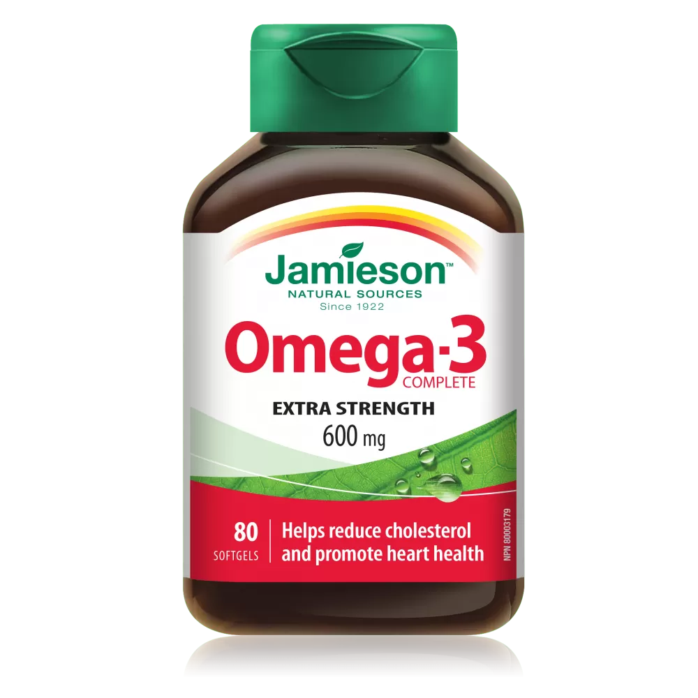 Jamieson Omega Complet Extra Strength 600mg -capsule x 80