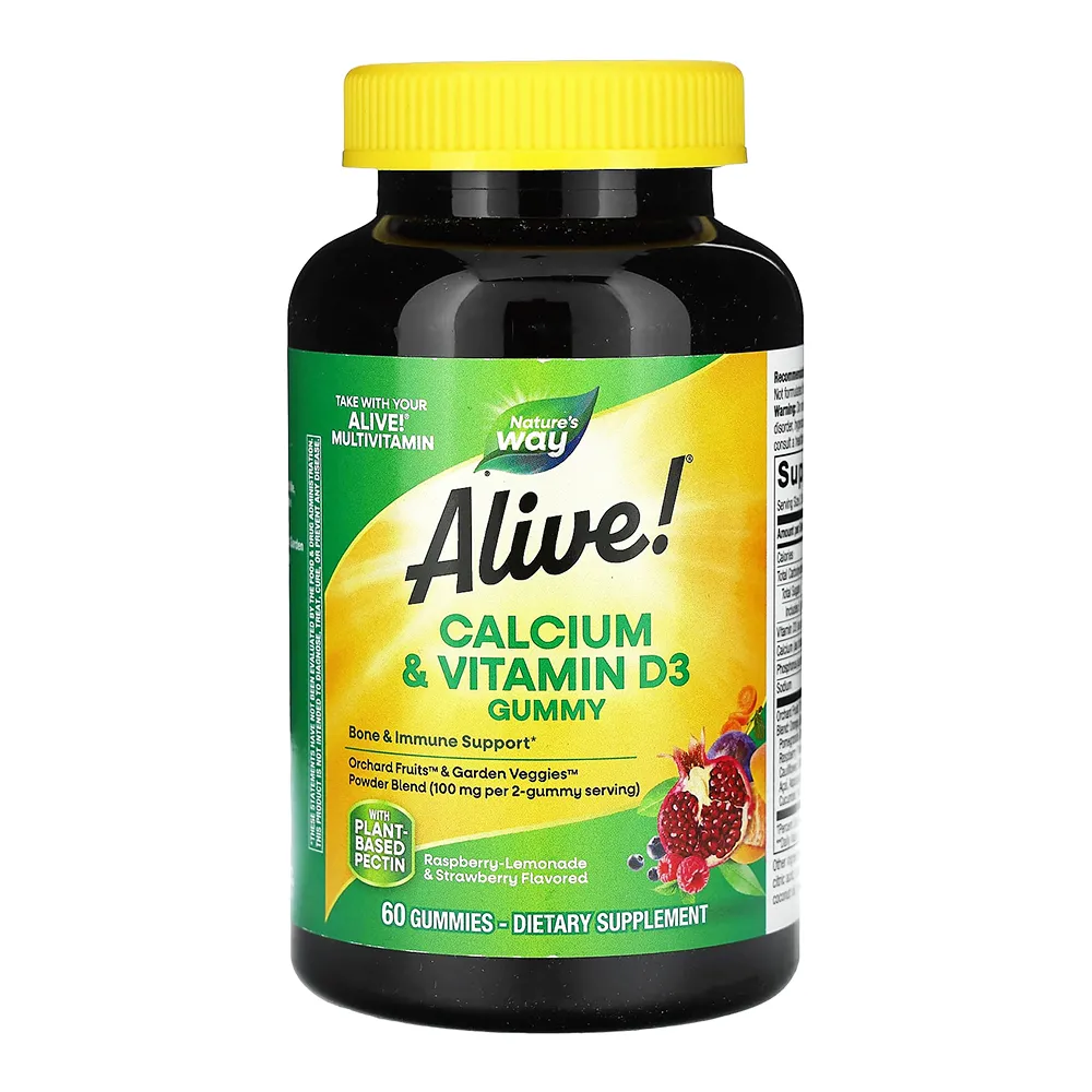 Jeleuri Calciu + D3 Alive, 60 buc, Secom