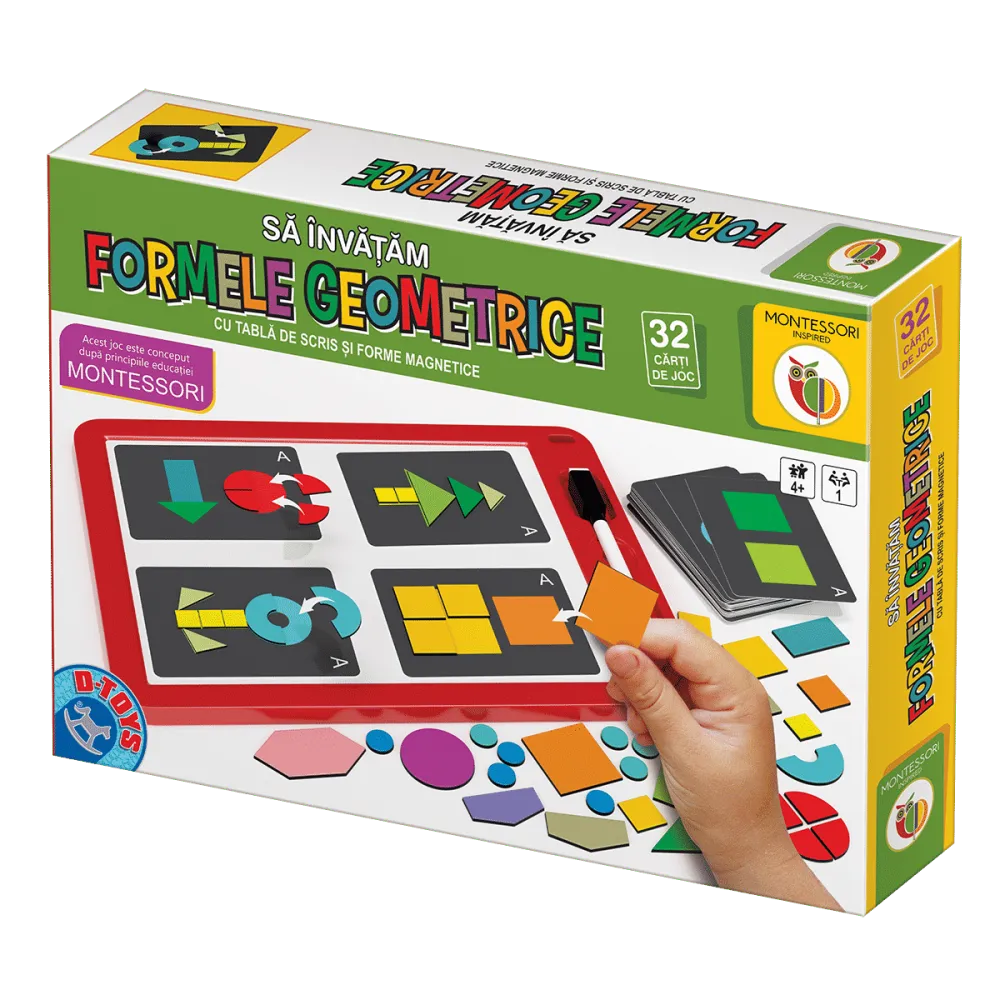 Joc Educativ Forme Magnetice Montessori -D-Toys