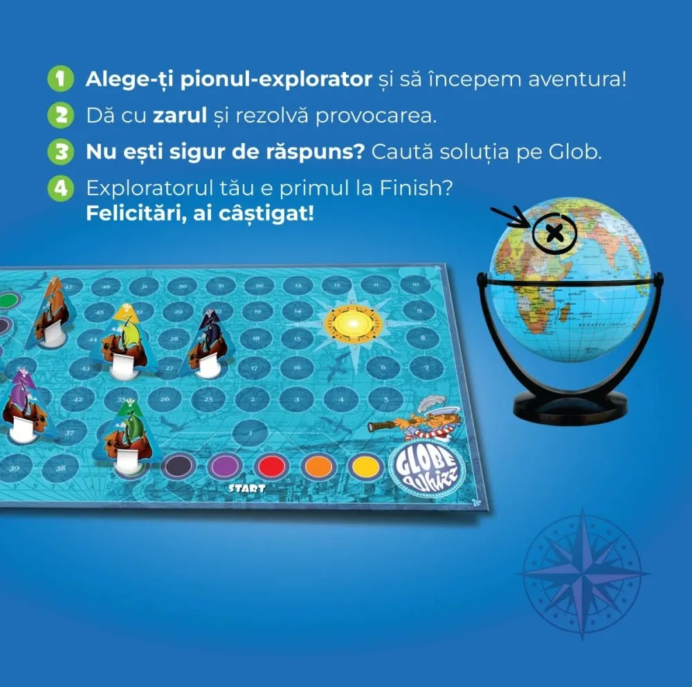 Joc Educativ Globe Whizz de tip Quiz - D-Toys