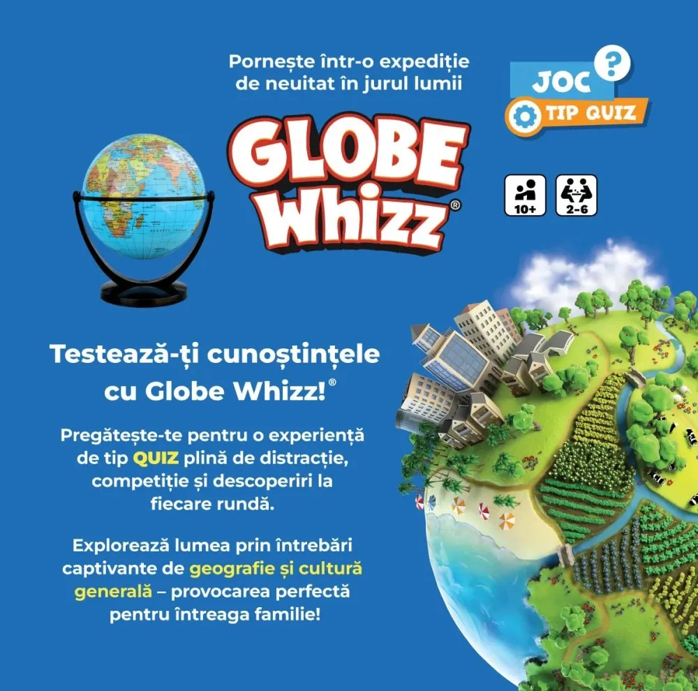 Joc Educativ Globe Whizz de tip Quiz - D-Toys