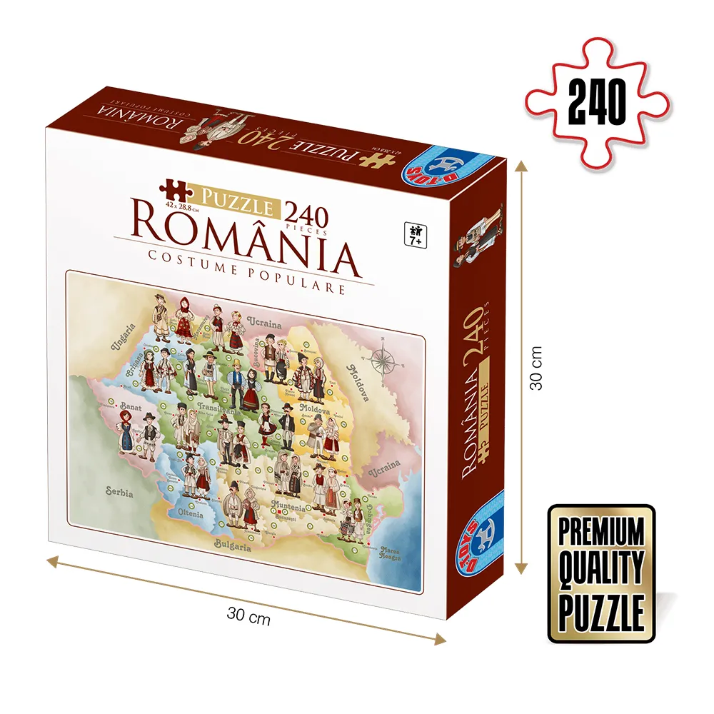 Joc Puzzle Costume Traditionale, 240 piese - D-Toys