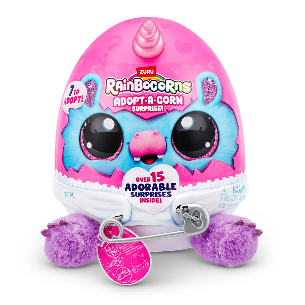 Jucarie de Plus Adopt a Corn Surprise Mini Pocket +3 ani - Rainbocorns