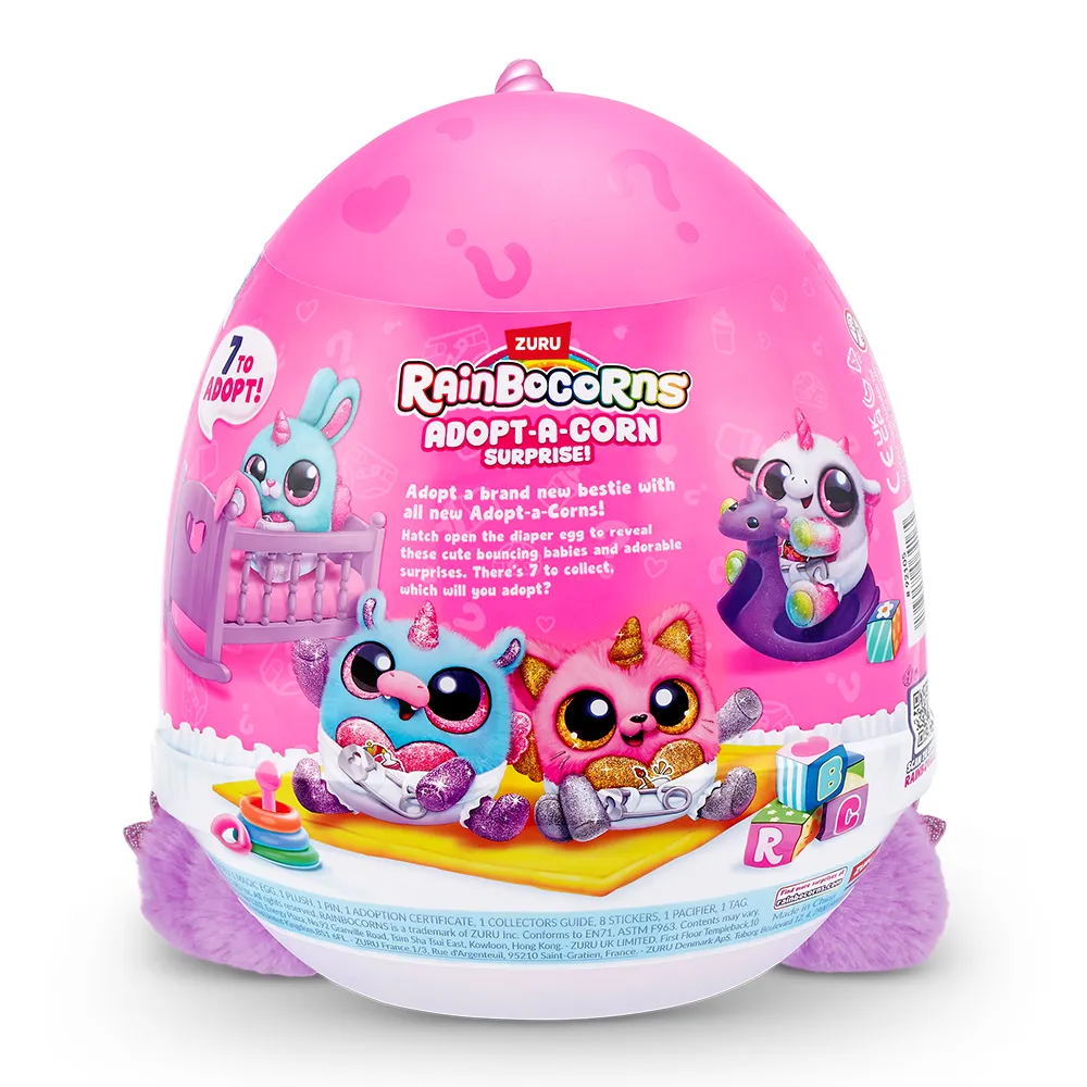 Jucarie de Plus Adopt a Corn Surprise Mini Pocket +3 ani - Rainbocorns