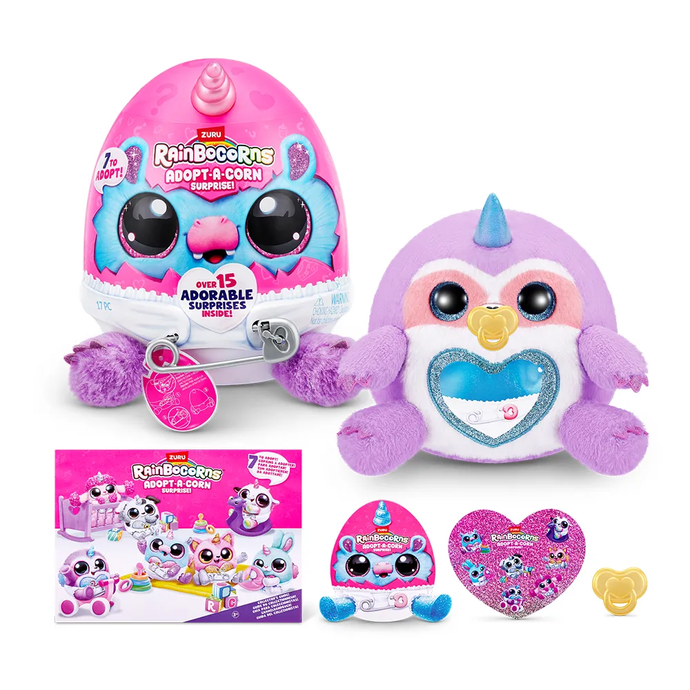 Jucarie de Plus Adopt a Corn Surprise Mini Pocket +3 ani - Rainbocorns