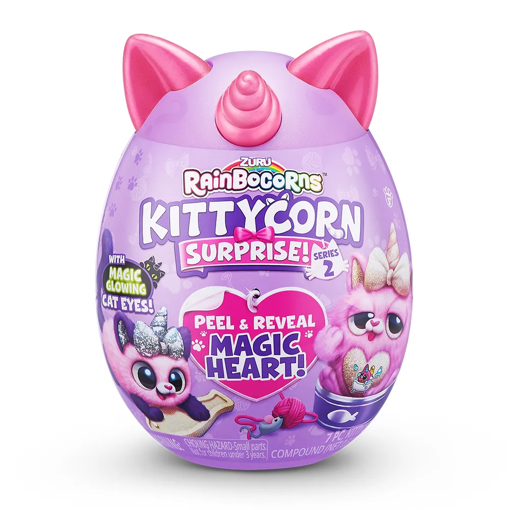 Jucarie de Plus KittyCorn Surprise S2 Pisicuta +3 ani - Rainbocorns