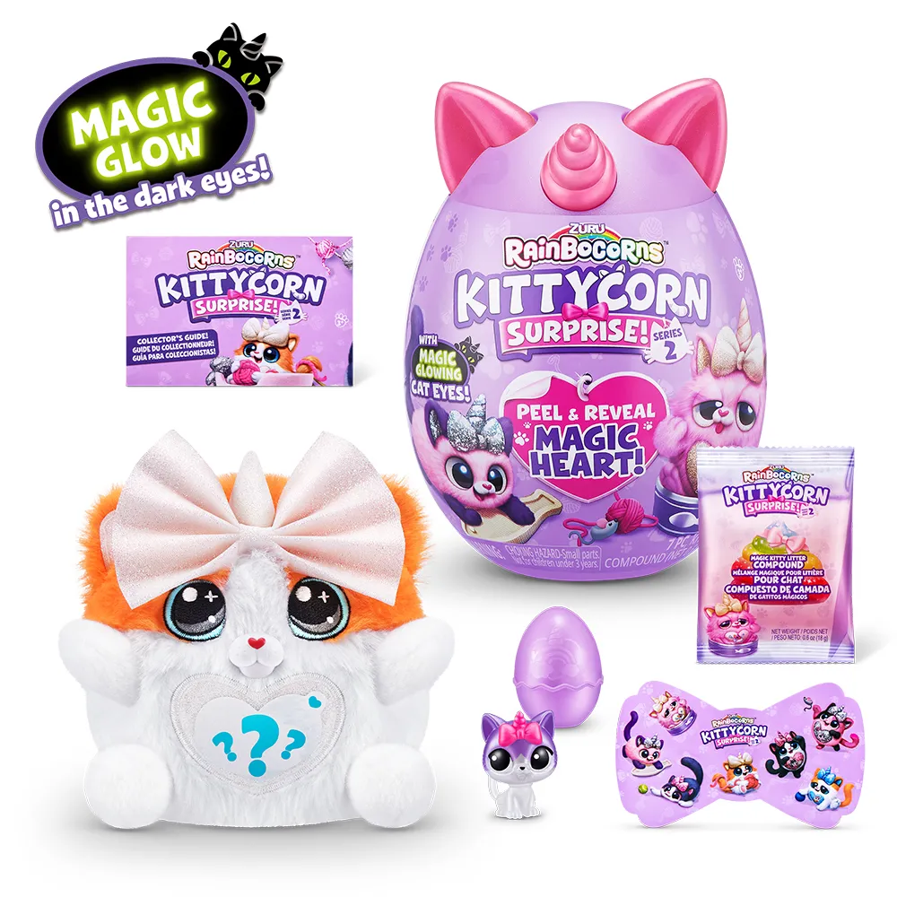 Jucarie de Plus KittyCorn Surprise S2 Pisicuta +3 ani - Rainbocorns