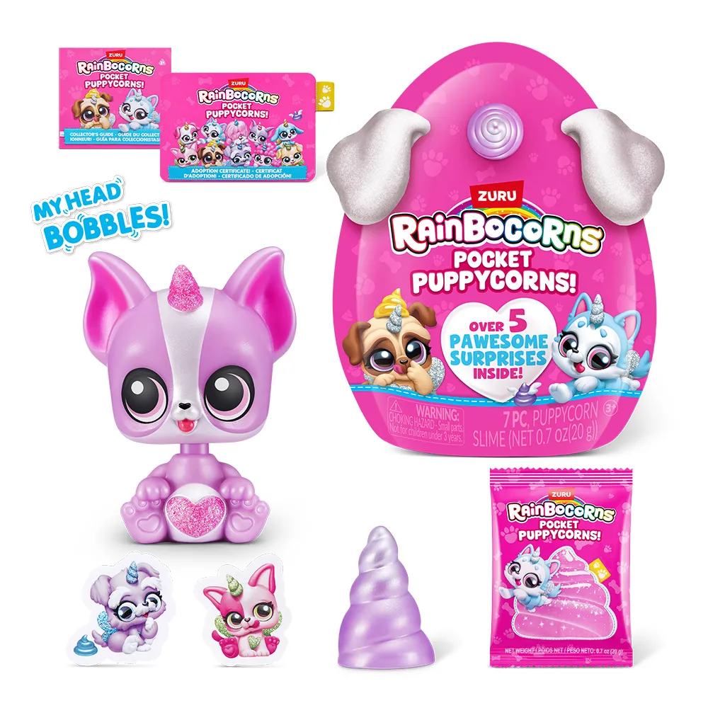 Jucarie de Plus Mini Pocket Argintie +3 ani - Rainbocorns
