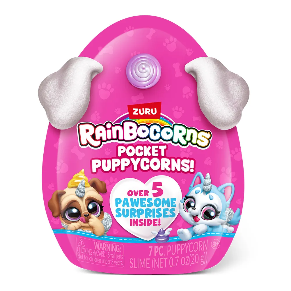 Jucarie de Plus Mini Pocket Argintie +3 ani - Rainbocorns