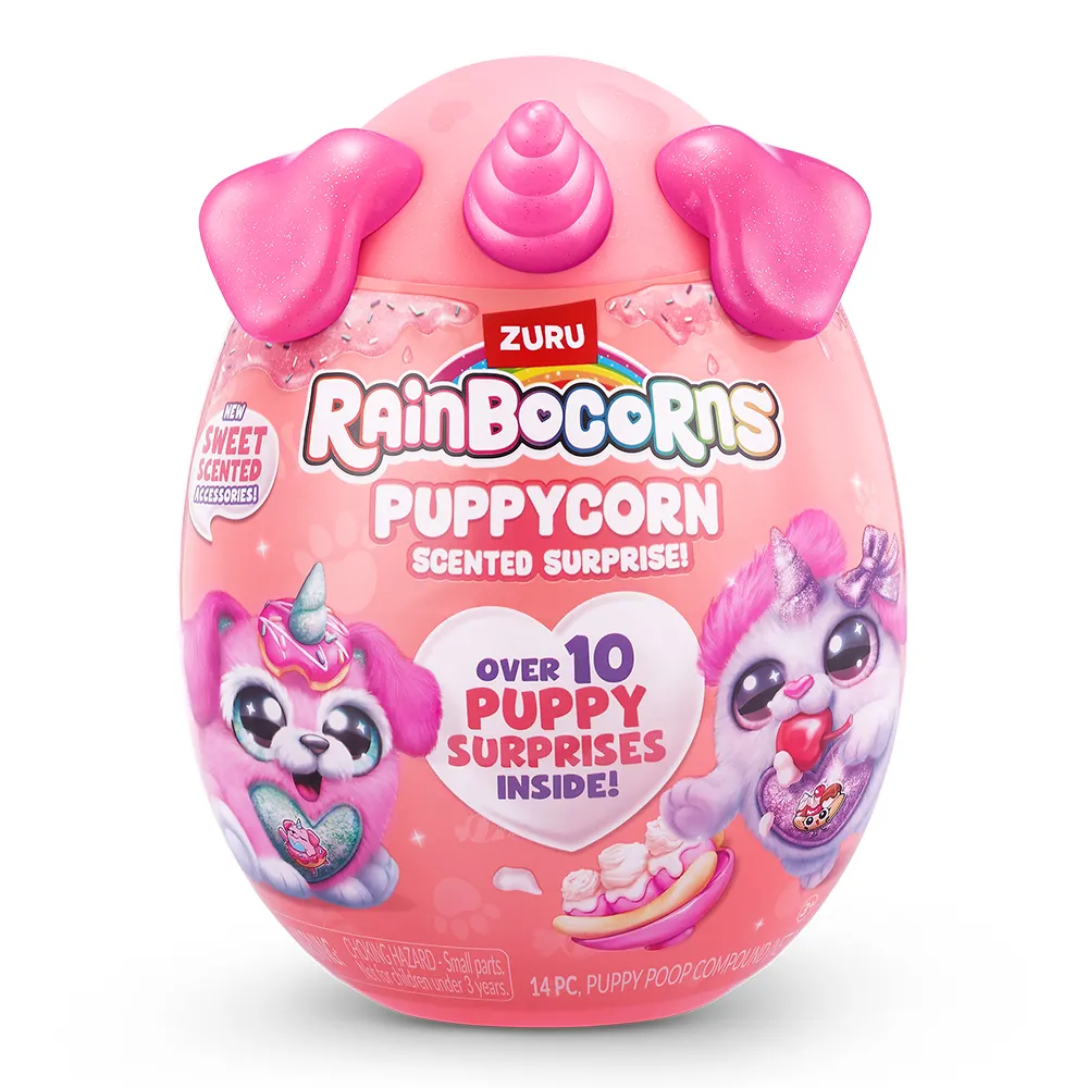 Jucarie de Plus PuppyCorn Surprise S4 Catelusul +3 ani - Rainbocorns