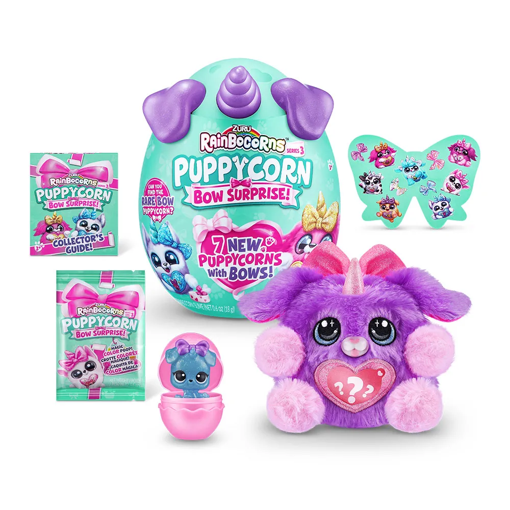 Jucarie de Plus Unicorn Curcubeu Catelusul +3 ani - Rainbocorns